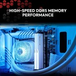 خرید رم G.Skill Ripjaws M5 RGB DDR5 - ظرفیت 32 گیگابایت - پک دوتایی - مدل Intel XMP - سرعت 6000 مگاهرتز - CL36 - سفید